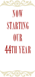 
Now
starting
our 
44th year
